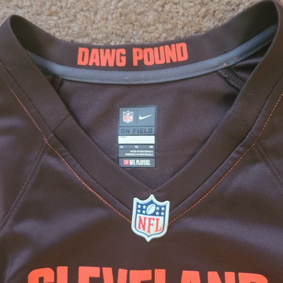 Nike On Field NFL Cleveland Browns #23 Joe Haden Brown Jersey Women XL - Picture 3 of 6